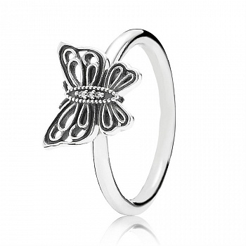 Серебряное кольцо с кубическим цирконием Pandora 190901CZ