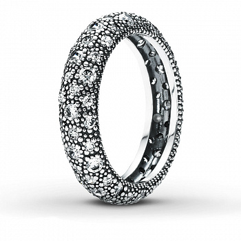 Серебряное кольцо с кубическим цирконием Pandora 190915CZ 