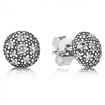 Серебряные серьги с кубическим цирконием Pandora 290560CZ 
