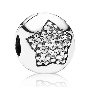 Фиксатор-клипса Звезда паве Pandora 791056CZ 