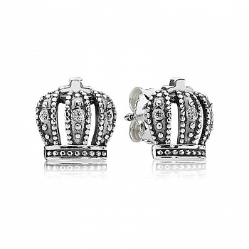 Серебряные серьги с кубическим цирконием Pandora 290539CZ