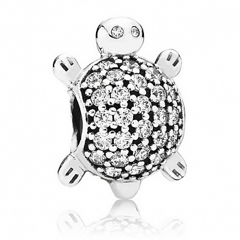 Подвеска-шарм Морская черепаха Pandora 791538CZ