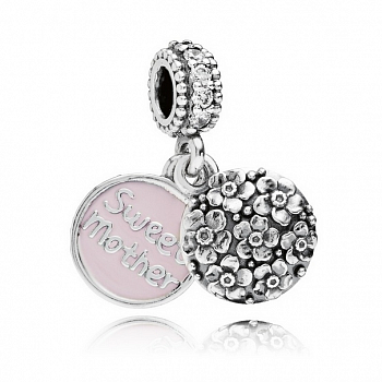 Подвеска-шарм Дорогая мама Pandora №791285CZ 