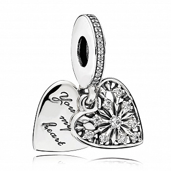 ПОДВЕСКА-ШАРМ СЕРДЦЕ ЗИМЫ 796372CZ