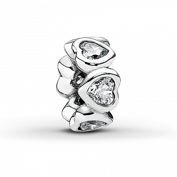Разделитель подвесок Сердца Pandora 791252CZ 
