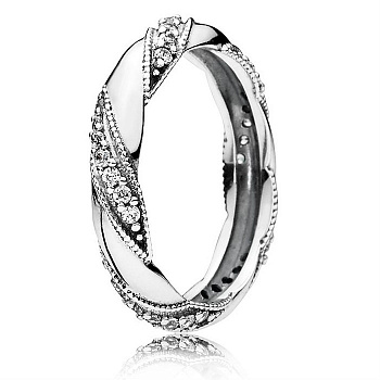 КОЛЬЦО PANDORA "ЛЕНТА ЛЮБВИ" №190981CZ