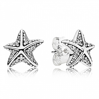 СЕРЬГИ-ПУСЕТЫ "МОРСКАЯ ЗВЕЗДА" 290748CZ