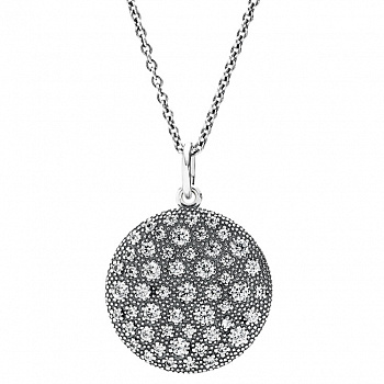 КОЛЬЕ С ПОДВЕСКОЙ, СЕРЕБРО, КУБИЧЕСКИЙ ЦИРКОНИЙ №390360CZ